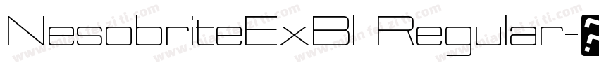 NesobriteExBl Regular字体转换